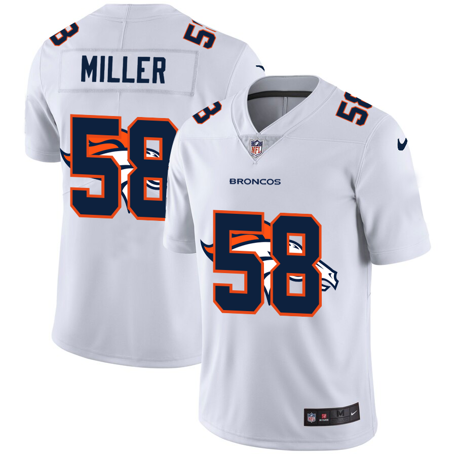 2020 New Men Denver Broncos #58 Miller white  Limited NFL Nike jerseys